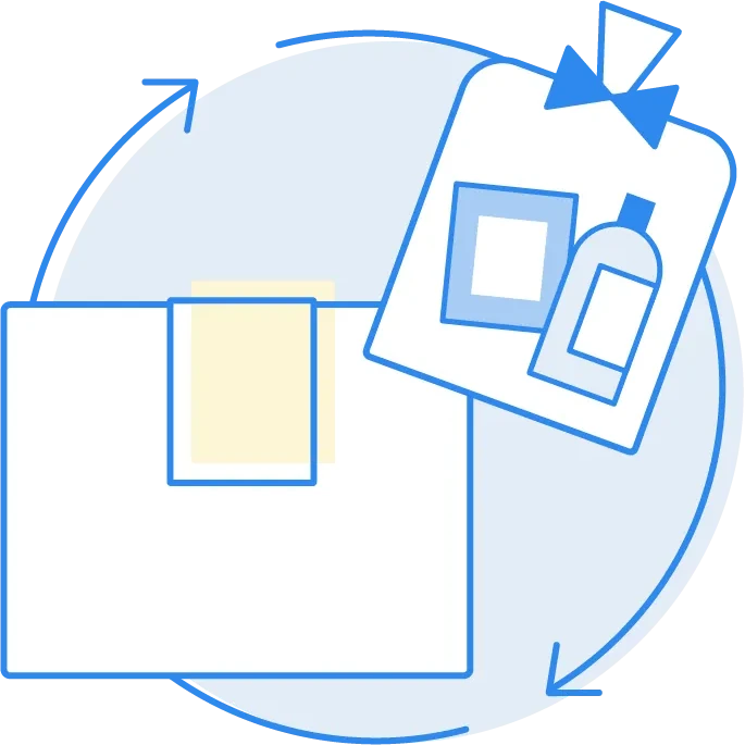 同梱物などの仕分けも自動化