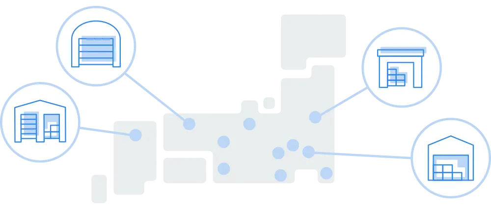 複数拠点からの出荷で配送費用を大幅カット