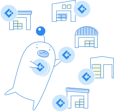 どんな倉庫にも簡単に導入できる 開発不要で、初期費用も0円