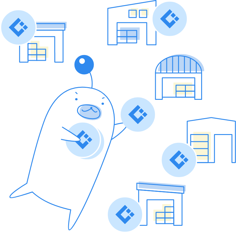 どんな倉庫にも簡単に導入できる 開発不要で、初期費用も0円
