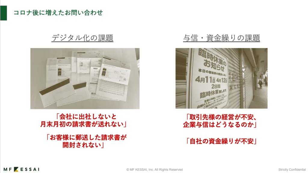 コロナ後に増えたお問合せ